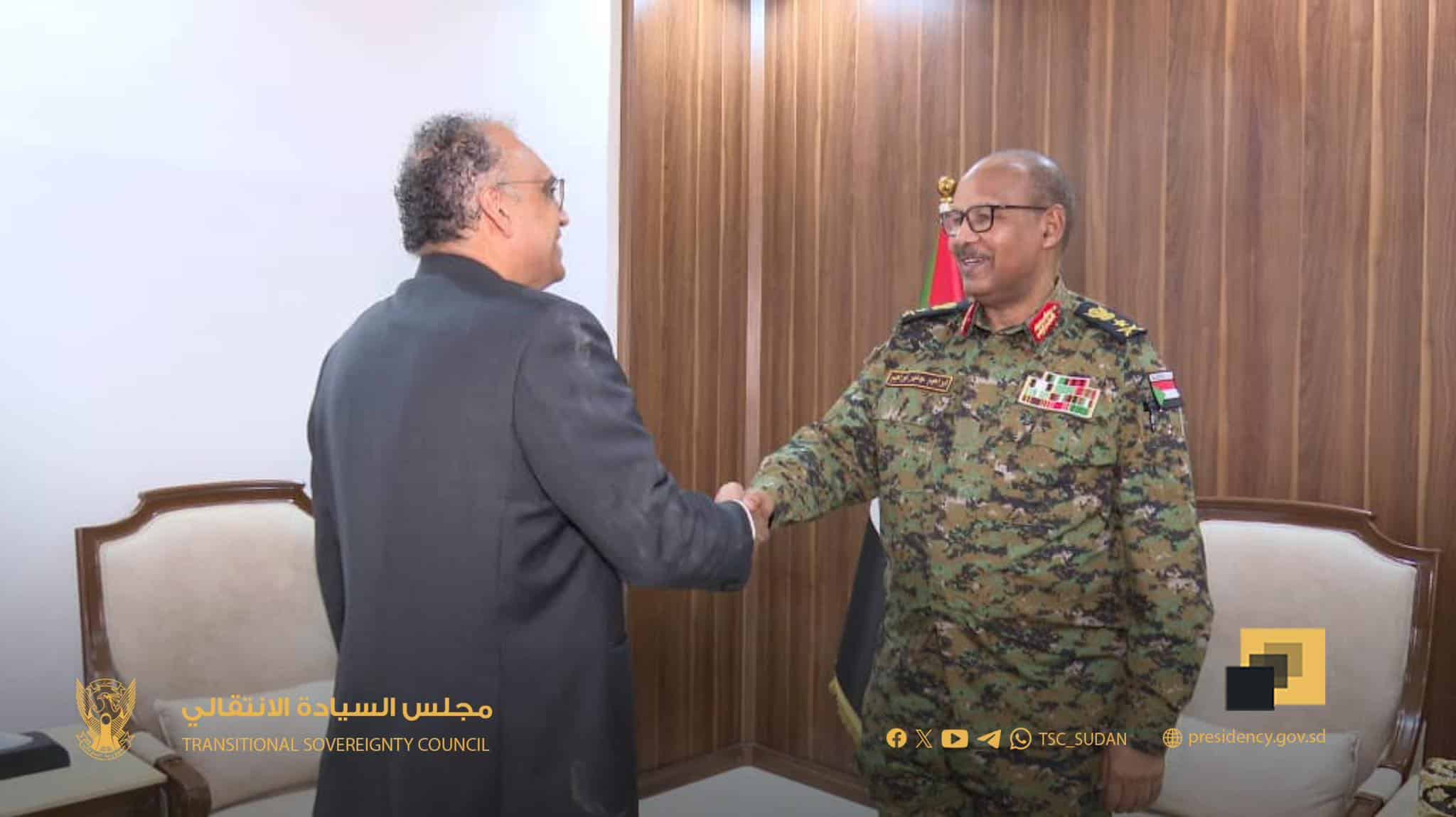 عضو مجلس السيادة إبراهيم جابر يشيد بالعلاقات مع هولندا ويبحث القضايا الإنسانية والأمنية