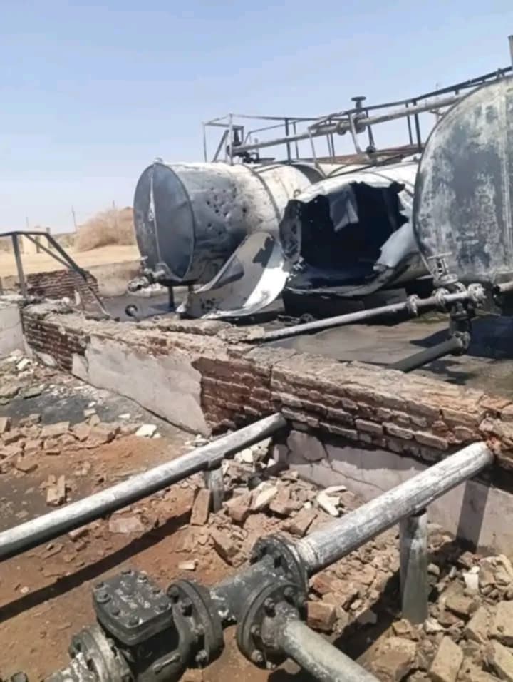 حريق بمطار دنقلا إثر استهدافه بطائرة مسيرة تتبع للدعم السريع